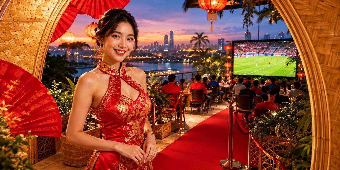 Cổ động viên Hà Nội xem bóng đá với nón lá truyền thống